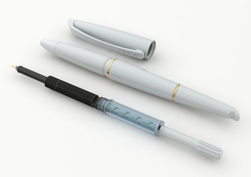 Pen with refillable cartridge